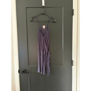 Mossimo Blue Red White 4th of July Romper Tie Waist Size XS